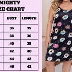 Donut Print Sleeveless Spaghetti Strap Mini Dress Black