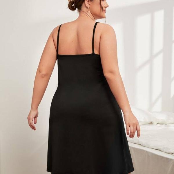 Long Sleeve Cross Over Strap Mini Dress in Black Sleeveless