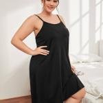 Long Sleeve Cross Over Strap Mini Dress in Black Sleeveless