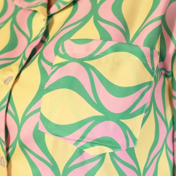 Lime Glow Pastel Womens Checked Pyjamas