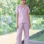 Lavender Mist Striped Woolen Pajama