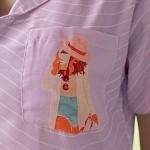 Lavender Mist Striped Woolen Pajama