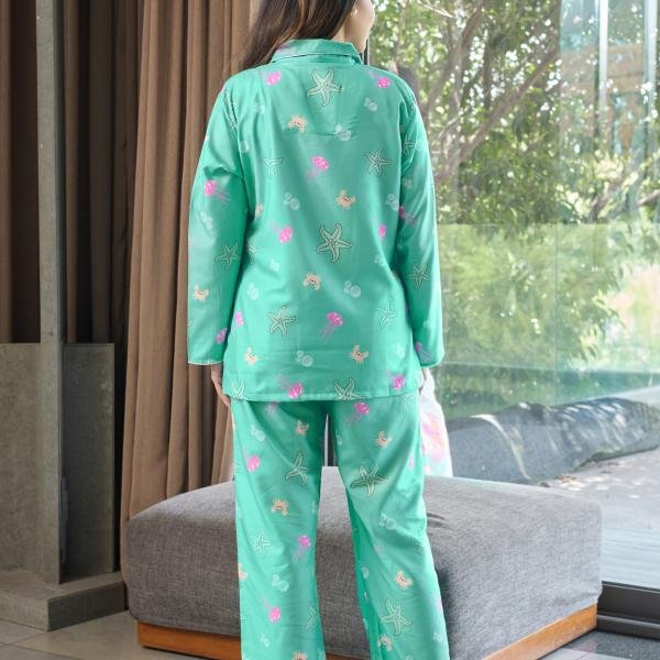 Sea Breeze Mint Green Lounge Pyjamas