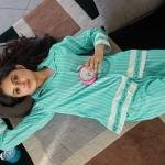 Lazy Club Mint Green Striped Organic Cotton Pajama