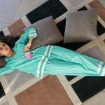 Lazy Club Mint Green Striped Organic Cotton Pajama