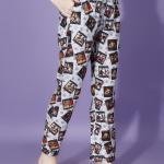 Retro Reel Printed Woolen Pajama Set