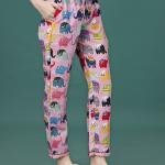 Pink Elephant Wool Pajama Set