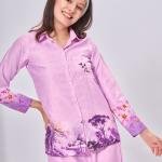 Soft Pink Floral Print Zara Pajama Set